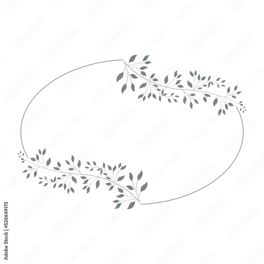 leaves frame, graphic design element leaves frame, graphic design element