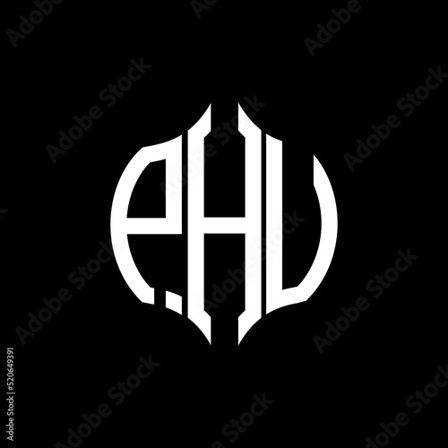 PHV letter logo. PHV best black background vector image. PHV Monogram logo design for entrepreneur and business.
