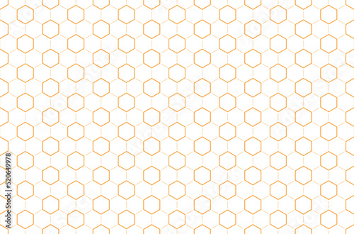 Bee honey comb background seamless. Simple seamless pattern of bee honeycomb cells. Illustration. Vector texture. Geometric print