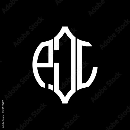 PJL letter logo. PJL best black background vector image. PJL Monogram logo design for entrepreneur and business.
 photo