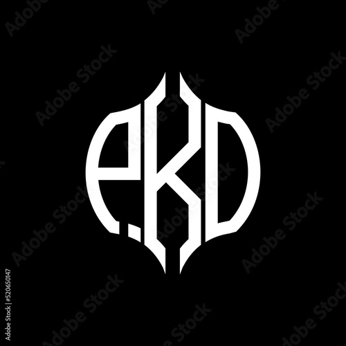 PKO letter logo. PKO best black background vector image. PKO Monogram logo design for entrepreneur and business.
 photo