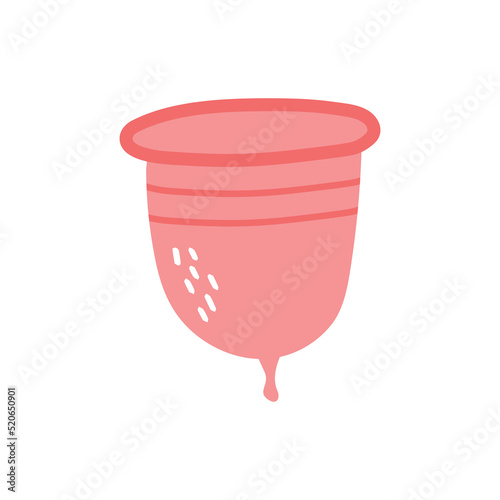 Menstrual cup. Zero waste and eco living concept