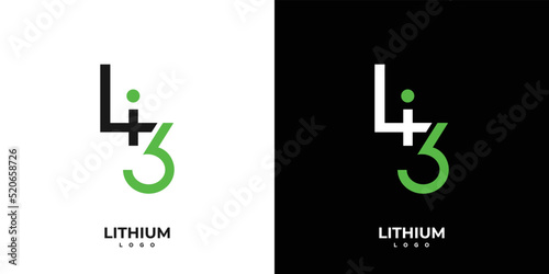 Modern and professional lithium logo design 02