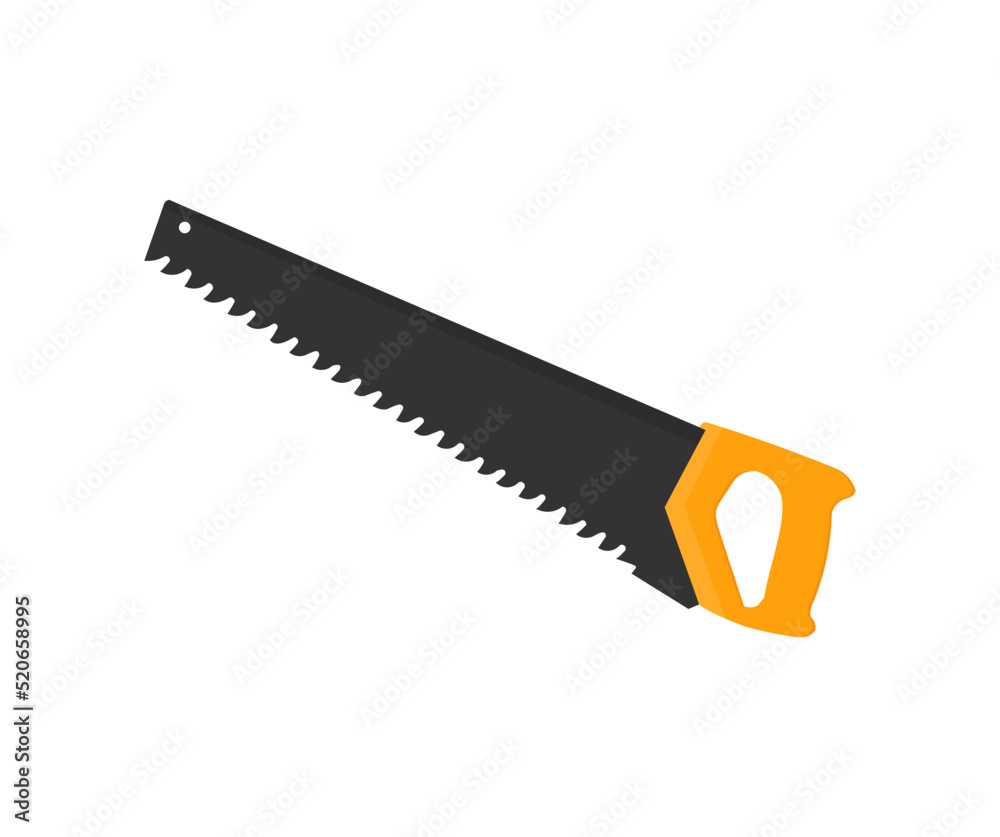 Hacksaw, Hand saw Repair tool logo design. Industry and construction vector design and illustration. Hacksaw, Hand saw Repair tool logo design. Industry and construction vector design and illustration.