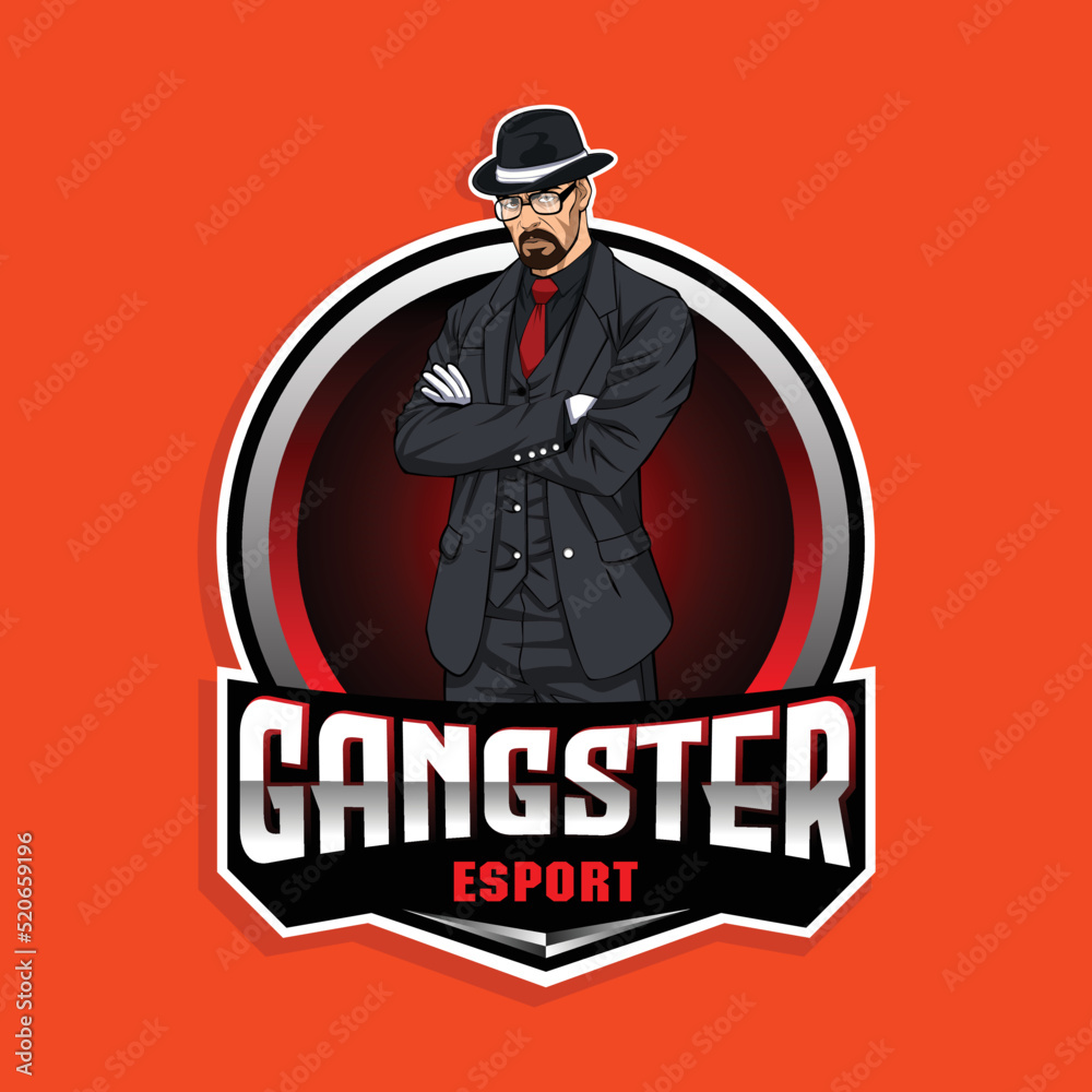 Gangster Gaming mascot logo