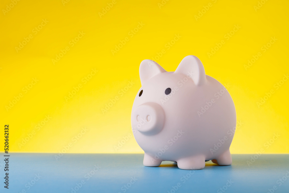 Accumulation of money. Storing coins in a piggy bank. Interest investment. Accumulation of money. Storing coins in a piggy bank. Interest investment.