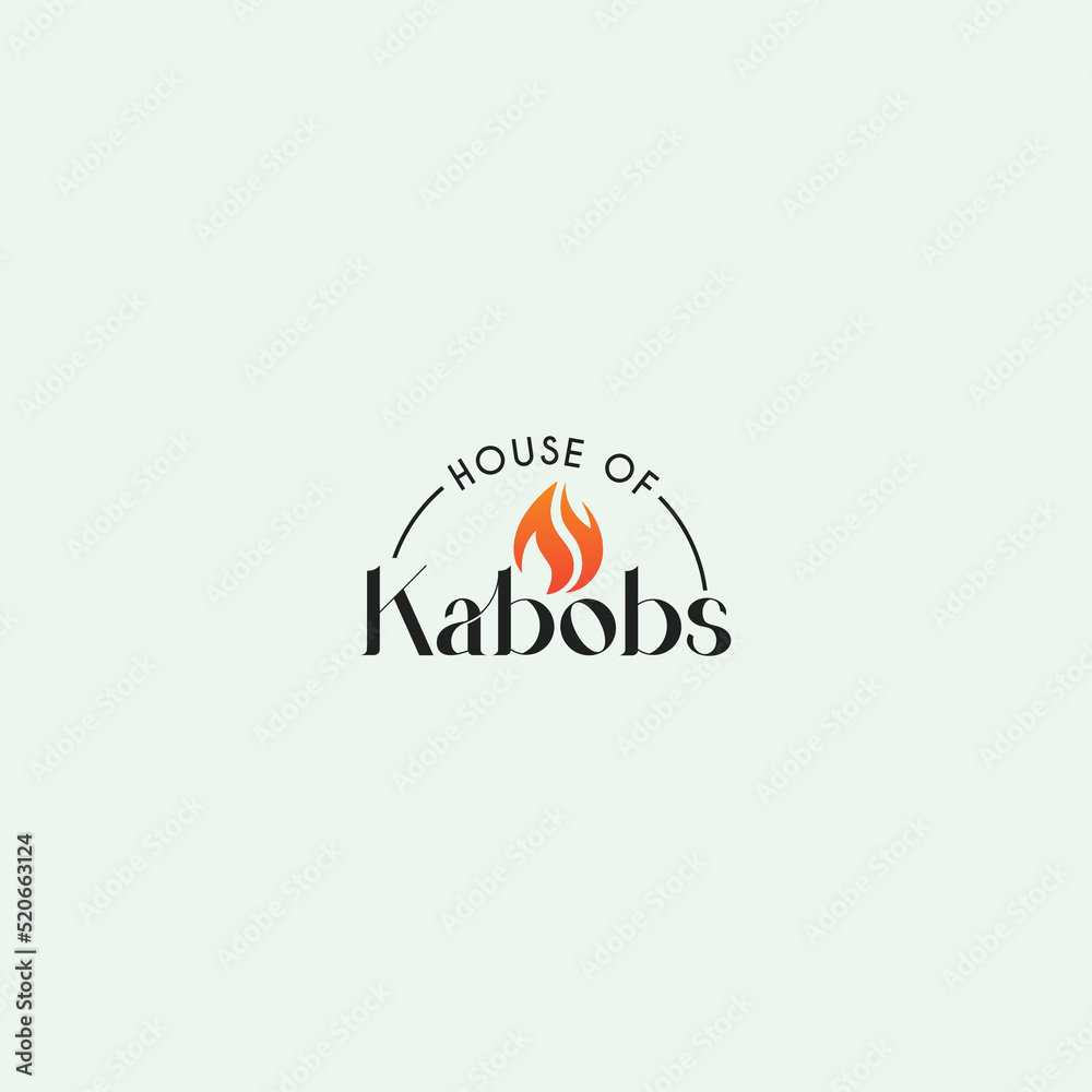 Kebab, Rasturent, Food Logo Vector Design Template For Business Kebab, Rasturent, Food Logo Vector Design Template For Business