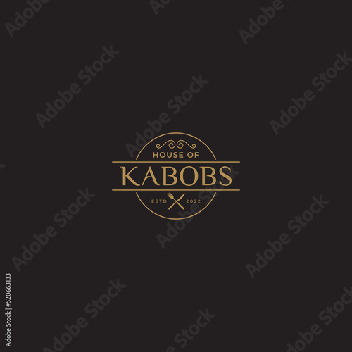 Kebab, Rasturent, Food Logo Vector Design Template For Business