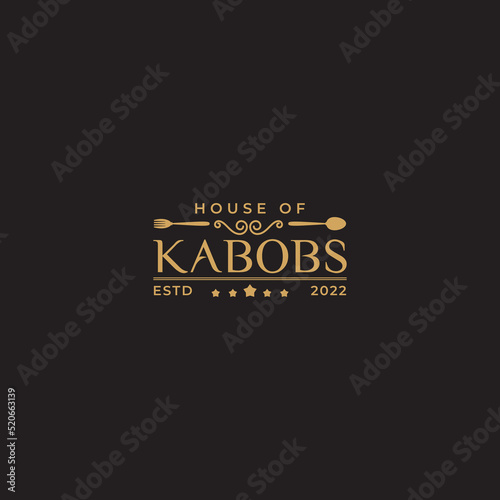 Kebab, Rasturent, Food Logo Vector Design Template For Business