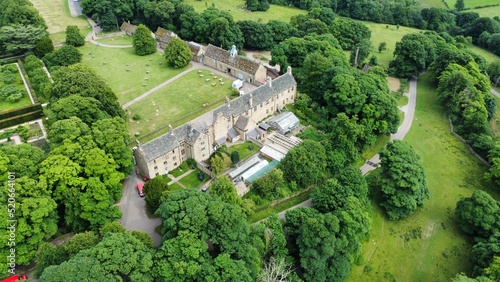 Old house air photography 