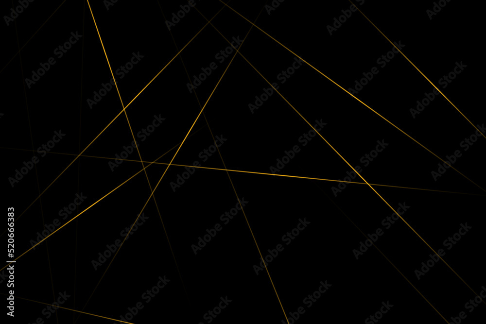 Fototapeta premium Abstract black with gold lines, triangles background modern design. Vector illustration EPS 10.
