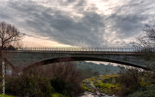Puente Nuevo de Herrera en Galapagar, Comunidad de Madrid, España 