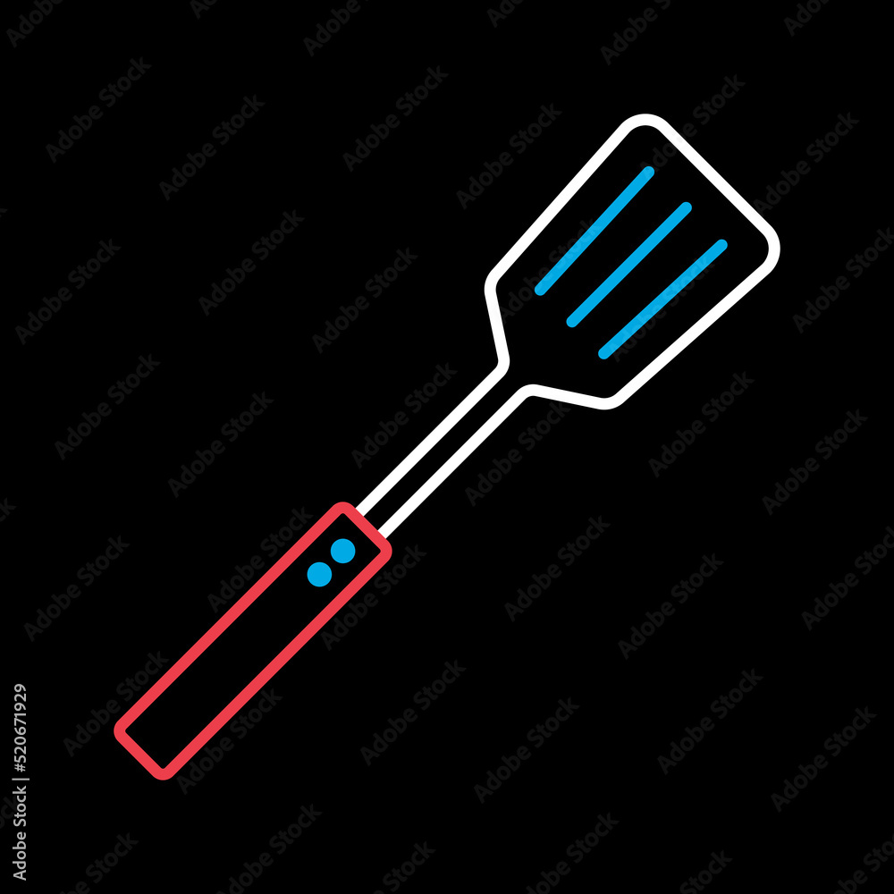Kitchen spatula vector icon. Kitchen appliance Kitchen spatula vector icon. Kitchen appliance