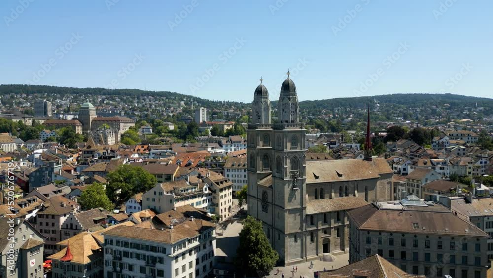 City of Zurich in Switzerland from above - aerial view - travel photography City of Zurich in Switzerland from above - aerial view - travel photography