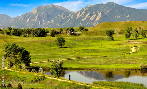 Boulder, Colorado's Eagle Trail is popular with bikers, hikers and horseback riders. © Jim Glab