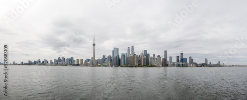 Skyline view of Toronto Ontario across the water