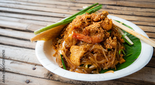 Pad Thai, fresh shrimp, pop...