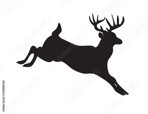 deer silhouette vector  jumping deer vector  deer running  deer jumping  deer  silhouette  vector  wildlife