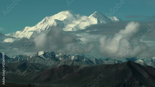 Mount Denali with clouds, Timelapse mode
Denali (also known as Mount McKinley, its former official name) is the highest mountain in North America
 photo