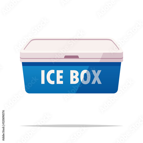 Ice box vector isolated illustration