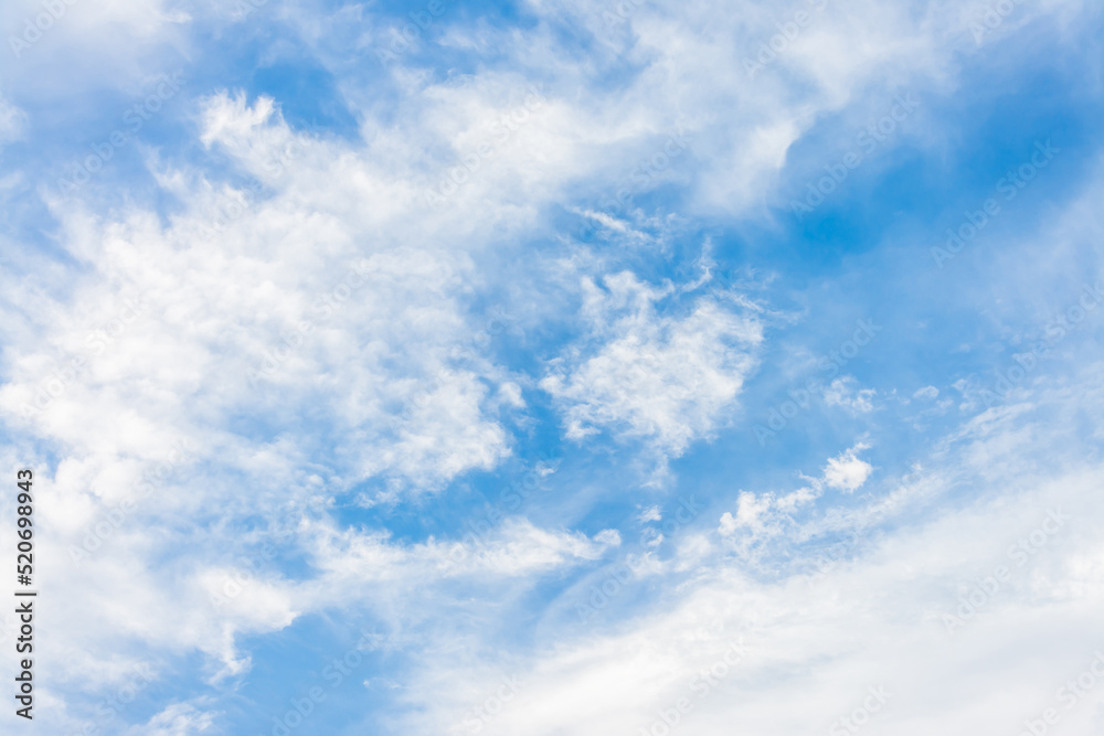 Obraz premium summer blue gradient clouds light white background clear clouds beauty in calm sunlight bright winter air bright turquoise landscape in day environment horizon view spring wind