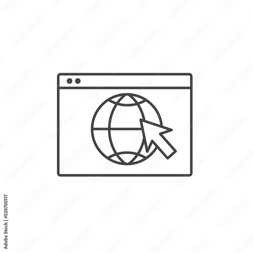 World wide web icons symbol vector elements for infographic web World wide web icons symbol vector elements for infographic web