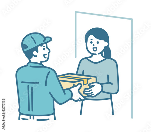 Delivery of luggage at the entrance