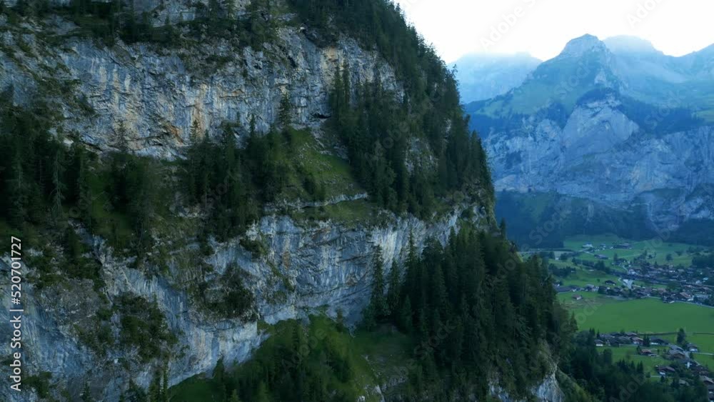 The high mountains of the Swiss Alps in the evening - travel photography The high mountains of the Swiss Alps in the evening - travel photography