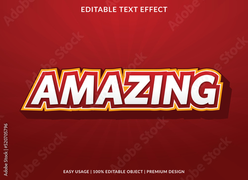 amazing editable text effect font template with abstract background style use for business logo