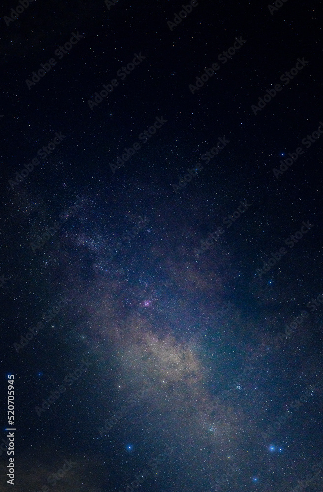 Milky way,galaxy,cosmos on dark sky