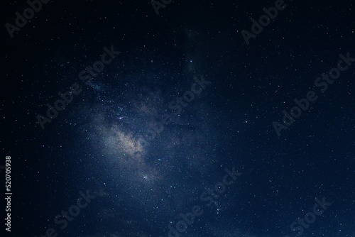 Milky way galaxy cosmos on dark sky