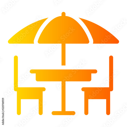 terrace gradient icon