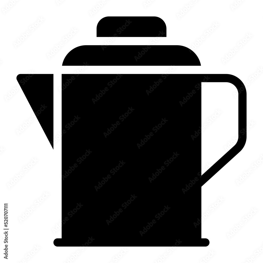 Fototapeta premium kettle glyph icon