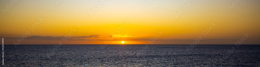 Sunset Over the Sea on Kgari Island