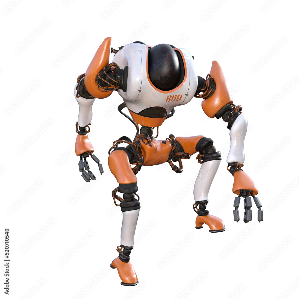 Cartoon character roboter isolated on white background. Character for collages, Clipart, photobashing. 3d rendering illustration. Cartoon character roboter isolated on white background. Character for collages, Clipart, photobashing. 3d rendering illustration.