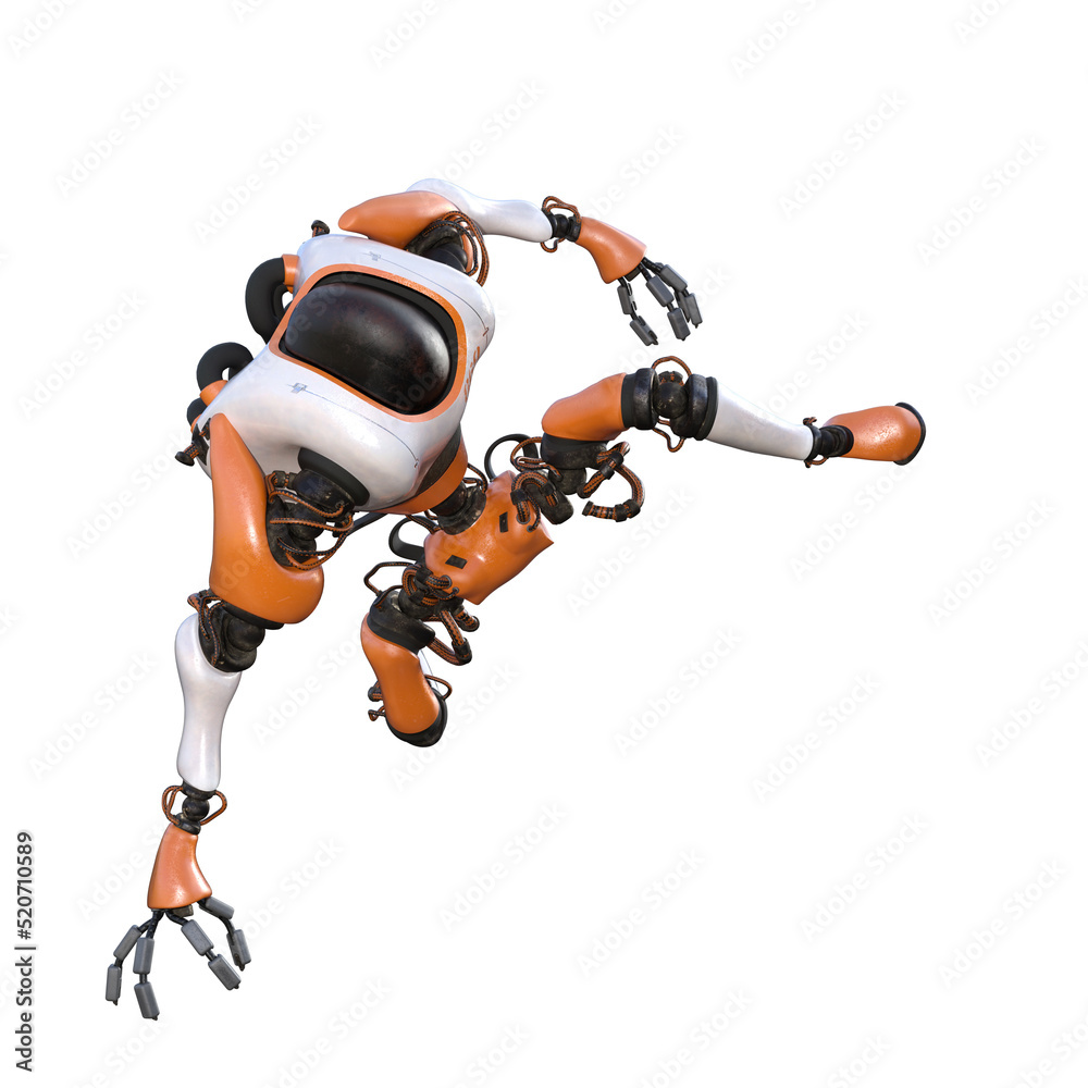 Cartoon character roboter isolated on white background. Character for collages, Clipart, photobashing. 3d rendering illustration. Cartoon character roboter isolated on white background. Character for collages, Clipart, photobashing. 3d rendering illustration.