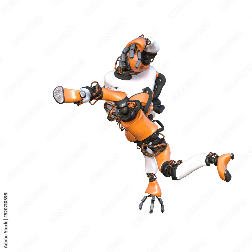 Cartoon character roboter isolated on white background. Character for collages, Clipart, photobashing. 3d rendering illustration. Cartoon character roboter isolated on white background. Character for collages, Clipart, photobashing. 3d rendering illustration.
