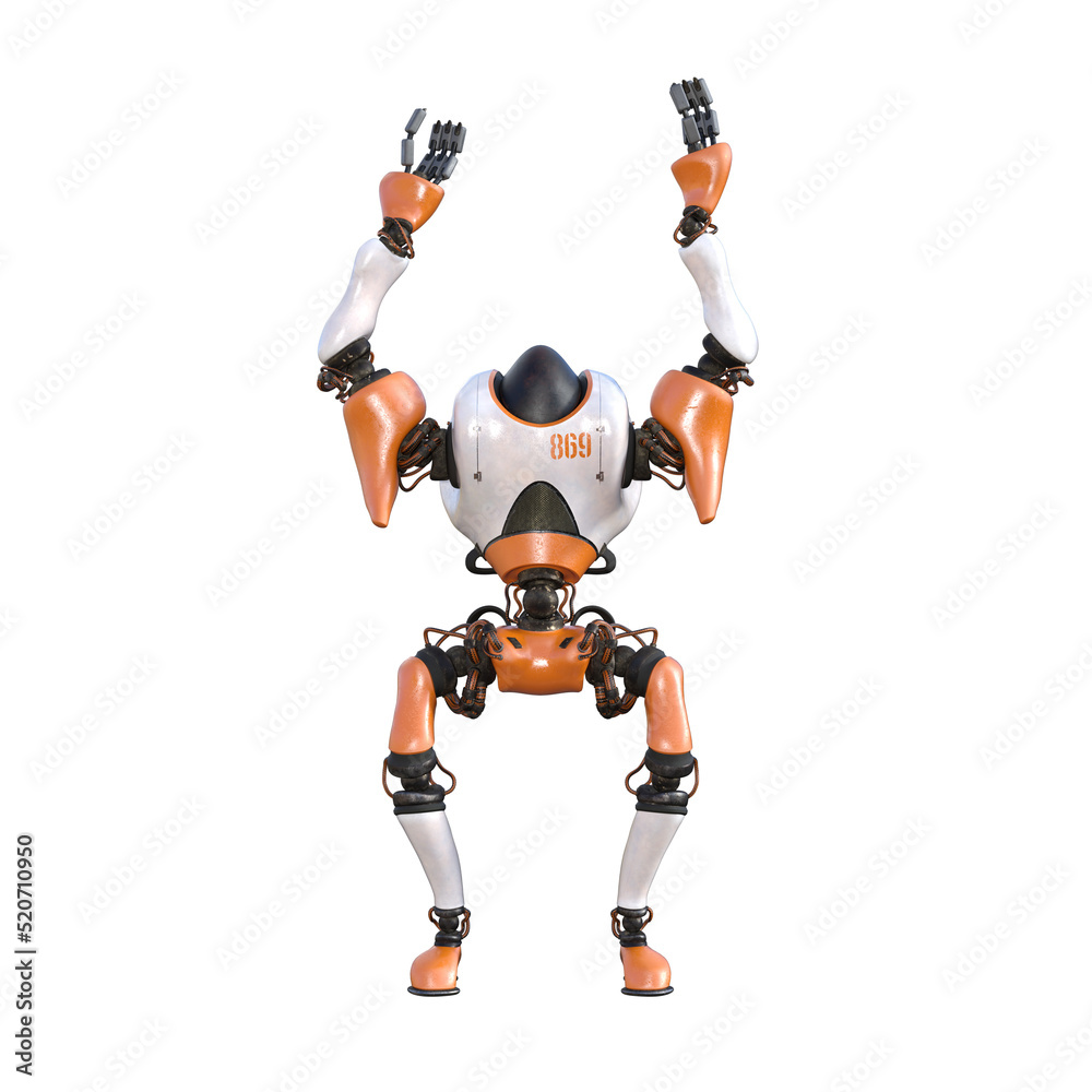 Cartoon character roboter isolated on white background. Character for collages, Clipart, photobashing. 3d rendering illustration. Cartoon character roboter isolated on white background. Character for collages, Clipart, photobashing. 3d rendering illustration.