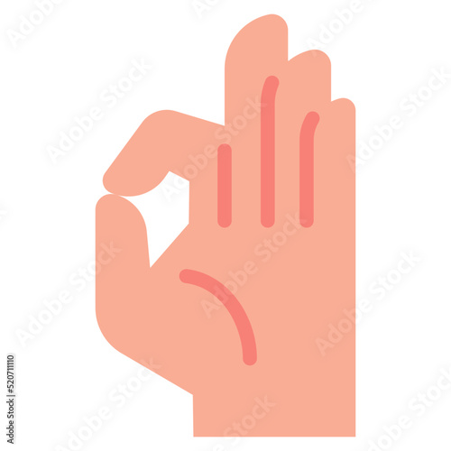 mudra flat icon