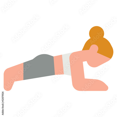 yoga flat icon