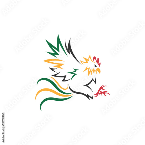 Chicken logo icon design © siti
