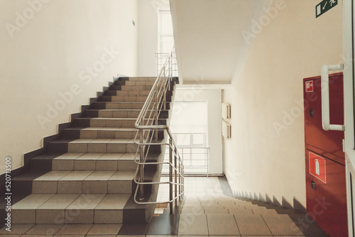 Staircase and corridor, contemporary architecture