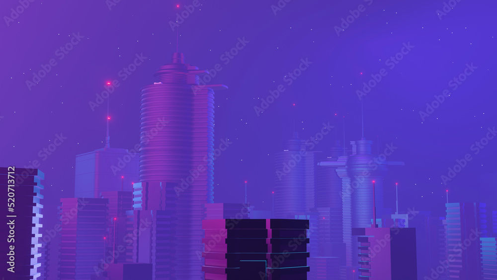 3d render of Cyber night mega city landscape scene. Light glowing and reflection on dark tech scene. Night life. Technology network for 5g. Beyond futuristic of Sci-Fi Capital city and building scene. 3d render of Cyber night mega city landscape scene. Light glowing and reflection on dark tech scene. Night life. Technology network for 5g. Beyond futuristic of Sci-Fi Capital city and building scene.