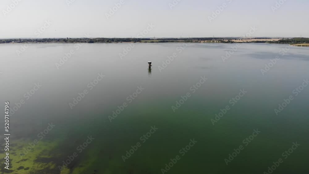 Drone shot of the Grafham Reservoir in Cambridgeshire, UK. 28.07.22 Drone shot of the Grafham Reservoir in Cambridgeshire, UK. 28.07.22