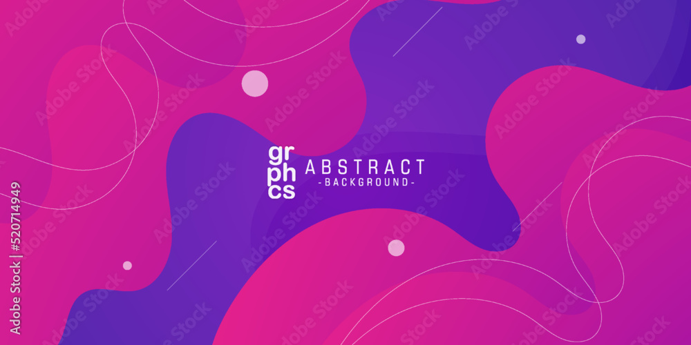 modern premium colorful wavy abstract background with gradient color purple and pink combination soft color on background. Eps10 vector