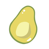 Avocado Fruit 2D Illustration