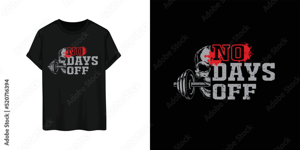Workout T-shirt design vector for men