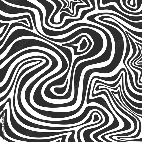 Abstract background with hypnotic wavy lines pattern
