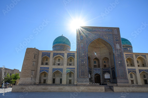 Traditional oriental architecture in the Uzbek city of Bukhara