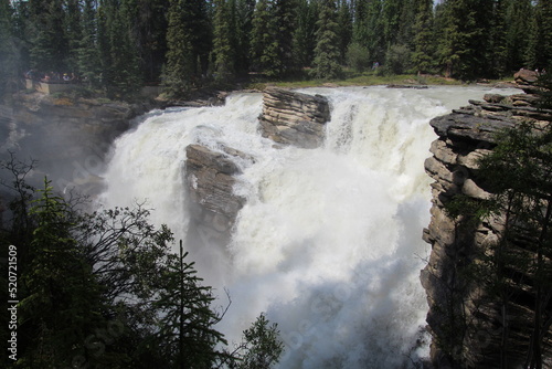 Rush Of The Falls  Jasper National Park  Alberta